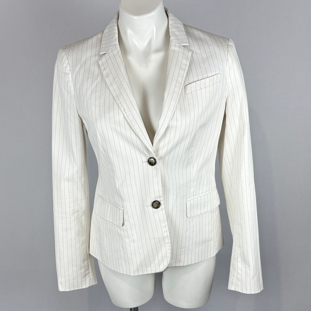 Banana Republic Cream Pinstripe Women's Blazer